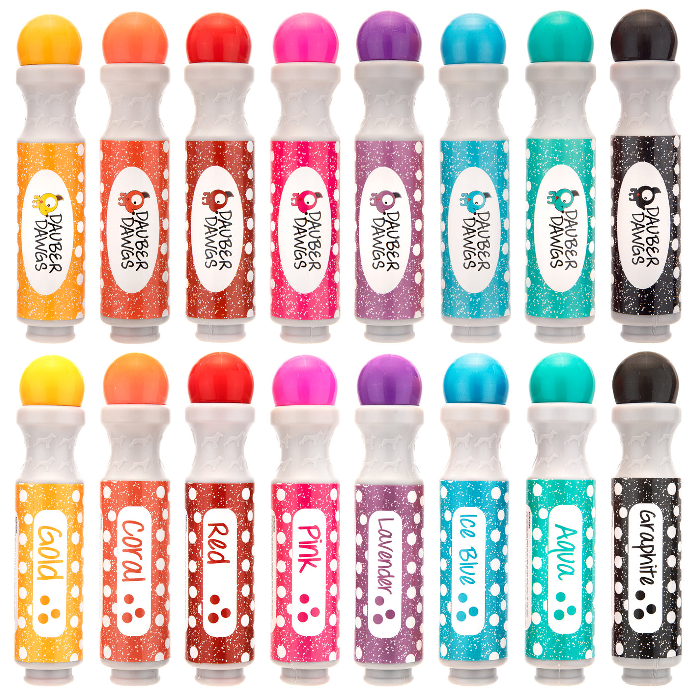 Dauber Dawgs - 8 Pack w/ Shimmer Markers